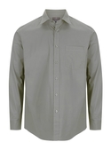 Olsen Cotton Stretch Contemporary Fit Shirt - Men  - Moss