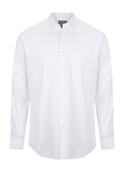 Olsen Cotton Stretch Slim Fit Shirt - Men - White