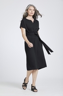 Tie Dress with Extended Sleeve