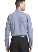 Blue/White/Black Square Check Tailored Shirt