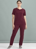 Avery Round Neck Tailored Fit Scrub Top - Women