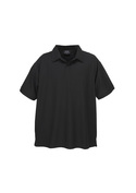 Micro Waffle BIZ COOL Polo Shirt - Men - Black