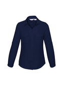 Madison Mechanical Stretch Long Sleeve Shirt - Women - Midnight Blue