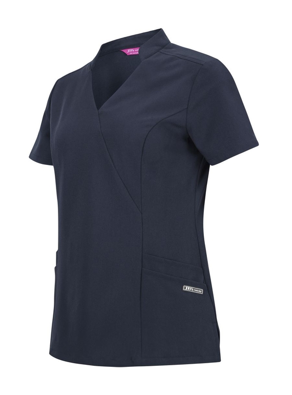 Nu Mandarin Collar Scrub Top - Women