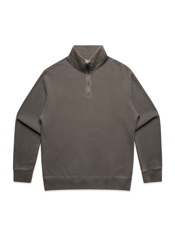 Relax Faded Half Zip - Men - Faded Grey