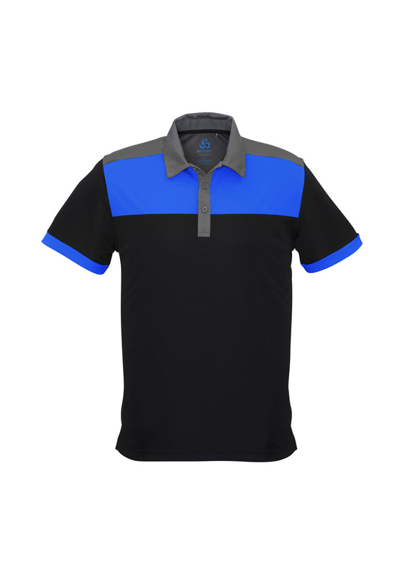 Charger BIZCOOL Polo Shirt - Men - Black/Royal/Grey