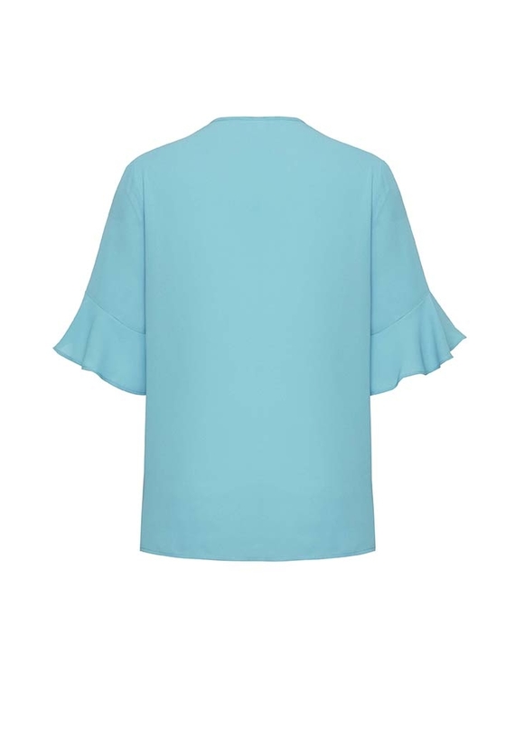 Aria Fluted Sleeve Blouse - Women - Back View