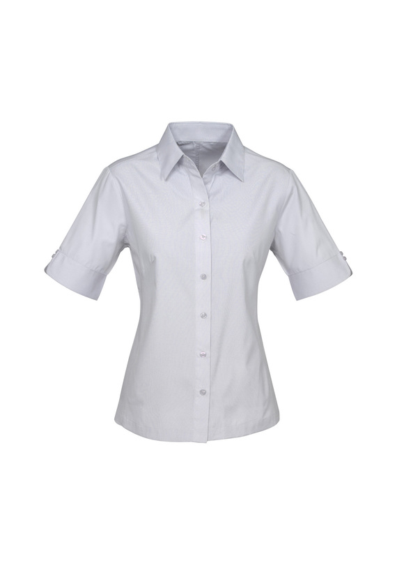 Ambassador Short Sleeve Shirt - Women - Silver Grey Stripe