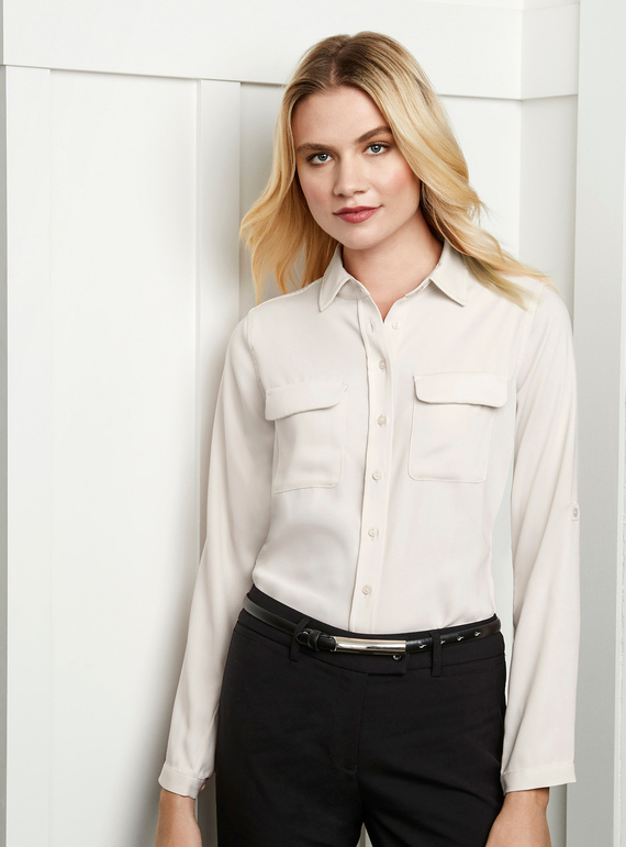 Madison Mechanical Stretch Long Sleeve Shirt - Women