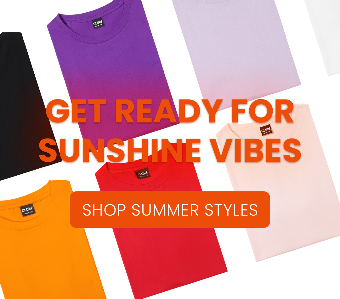 GET READY FOR SUNSHINE VIBES. Summer is a vibrant and energetic season where long days full of sunshine lead into cooler evenings. It’s a time for enjoying the outdoors, feeling relaxed in whatever you wear and making memories, so why not do it in comfort & style.