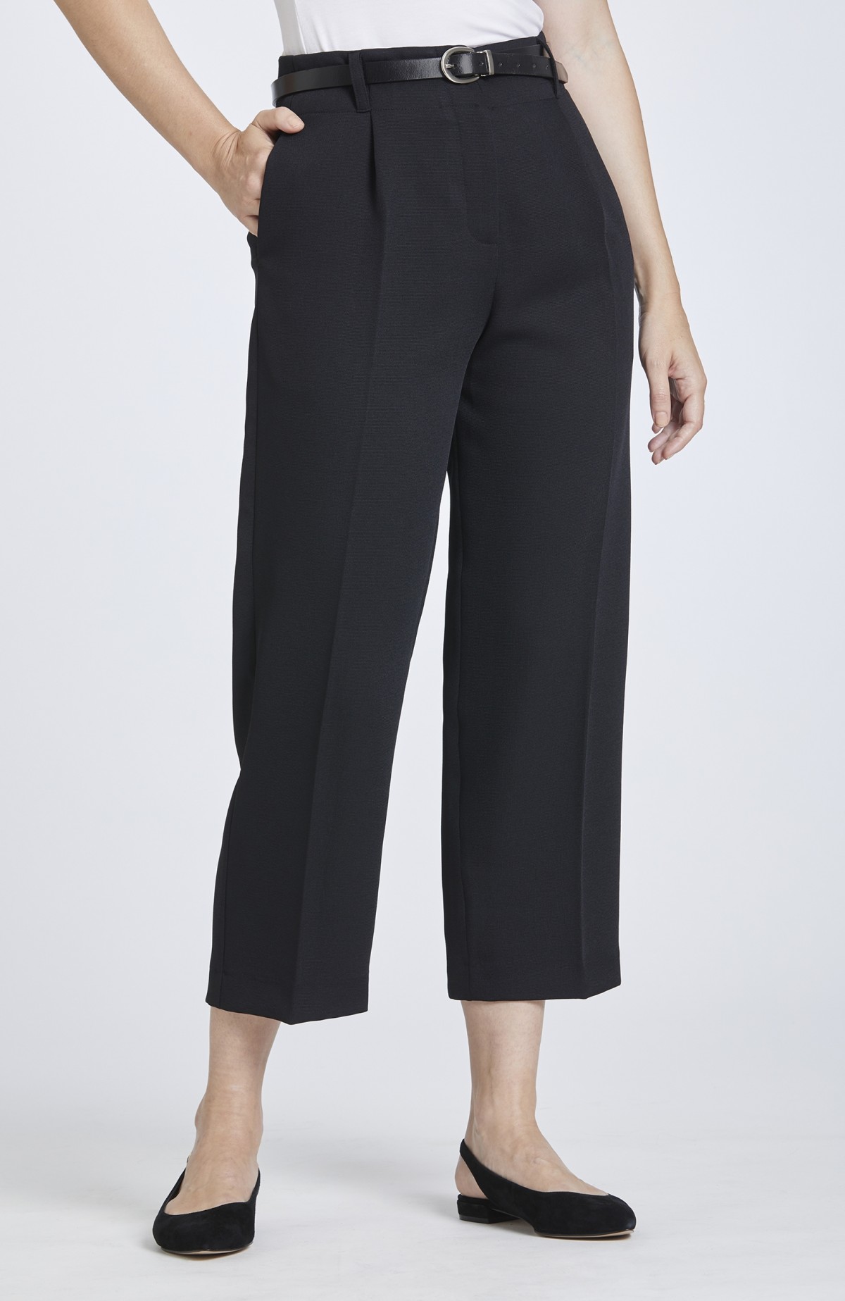 Buy Women's Waisted Cropped Trousers in NZ | The Uniform Centre